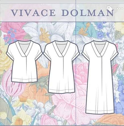 Love Notions Vivace dolman sewing pattern 